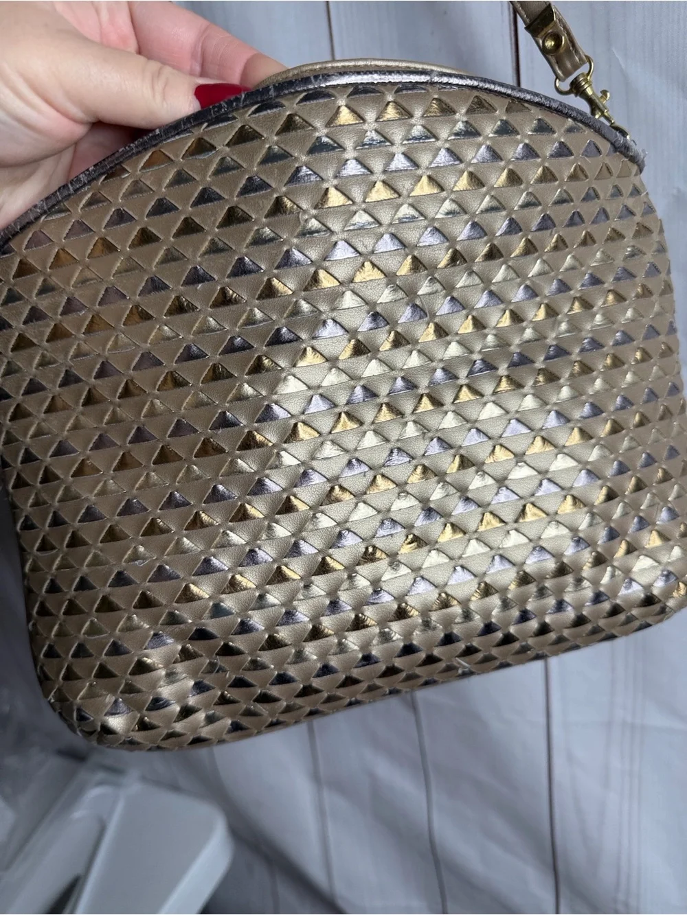 Vintage Metallic Warren Reed crossbody
